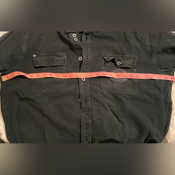 Men’s XL Harley Davidson flannel button up - Picture 8 of 9